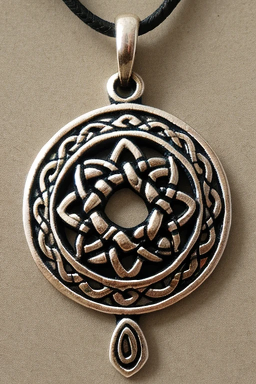 celtic woven ornamentic, medieval style, without human figures, pendant