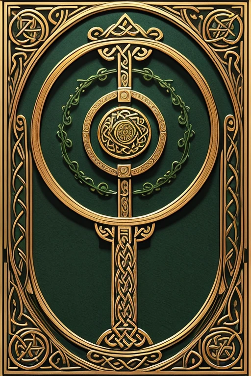 celtic woven ornamentic, medieval style, without human figures, pendant