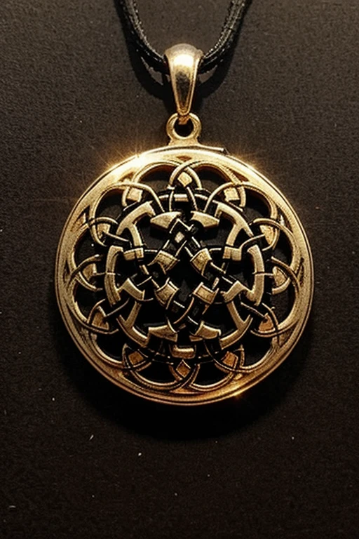 celtic woven ornamentic, medieval style, without human figures, pendant