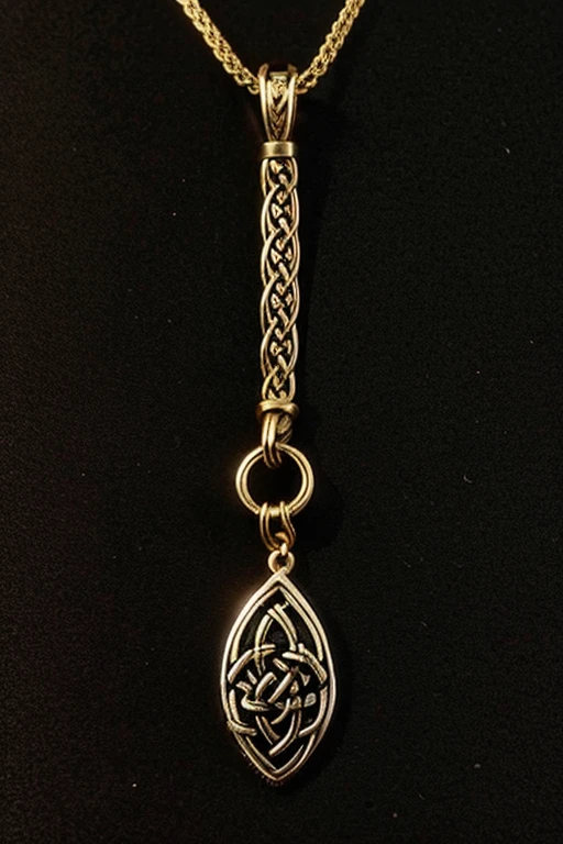 celtic woven ornamentic, medieval style, without human figures, pendant
