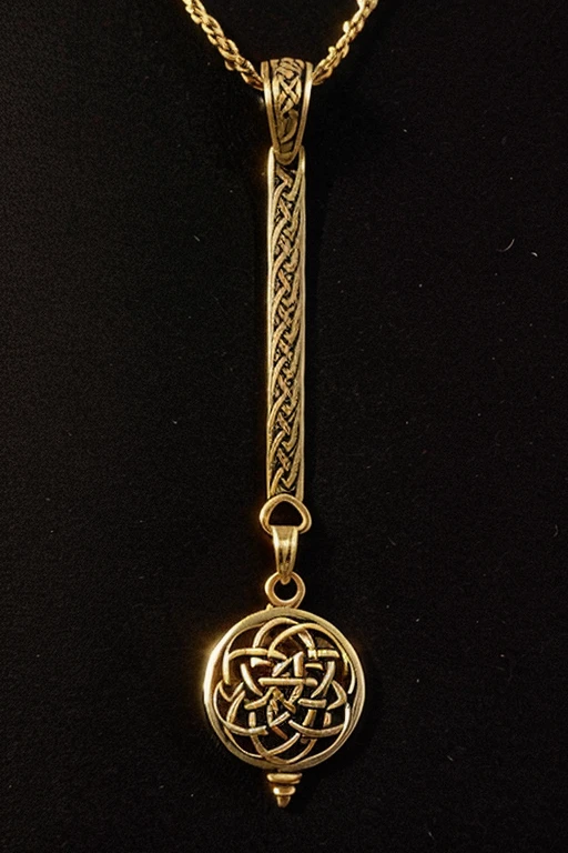 celtic woven ornamentic, medieval style, without human figures, pendant