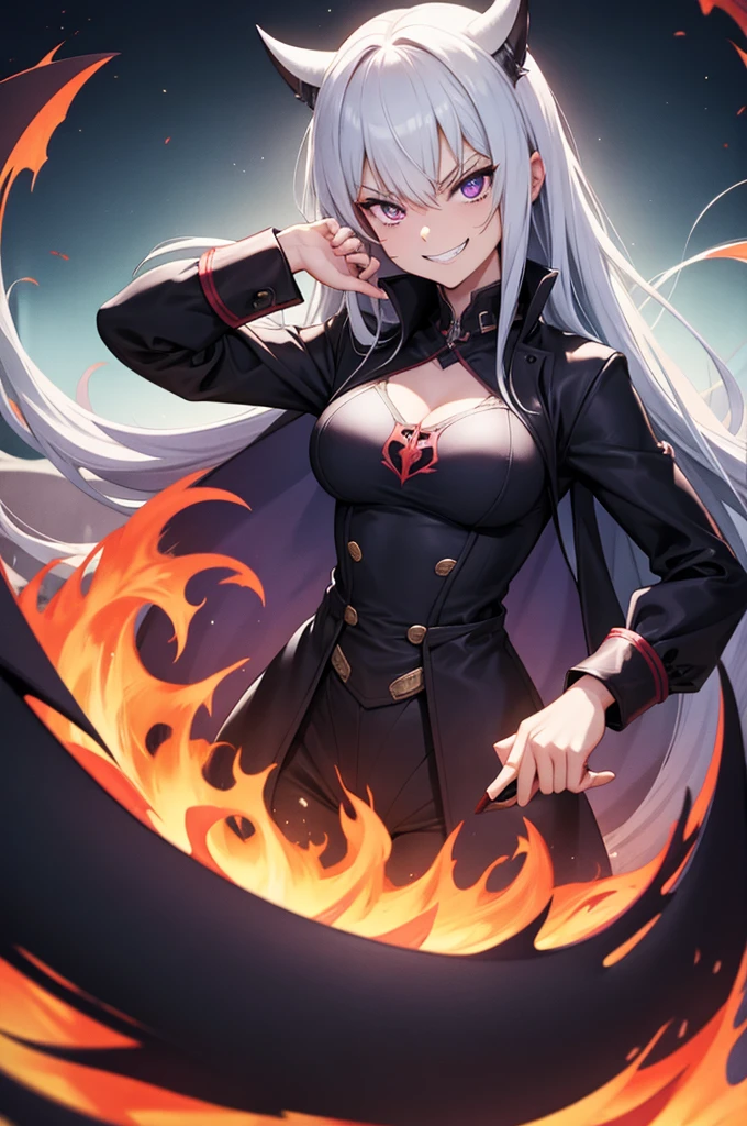 evil grin