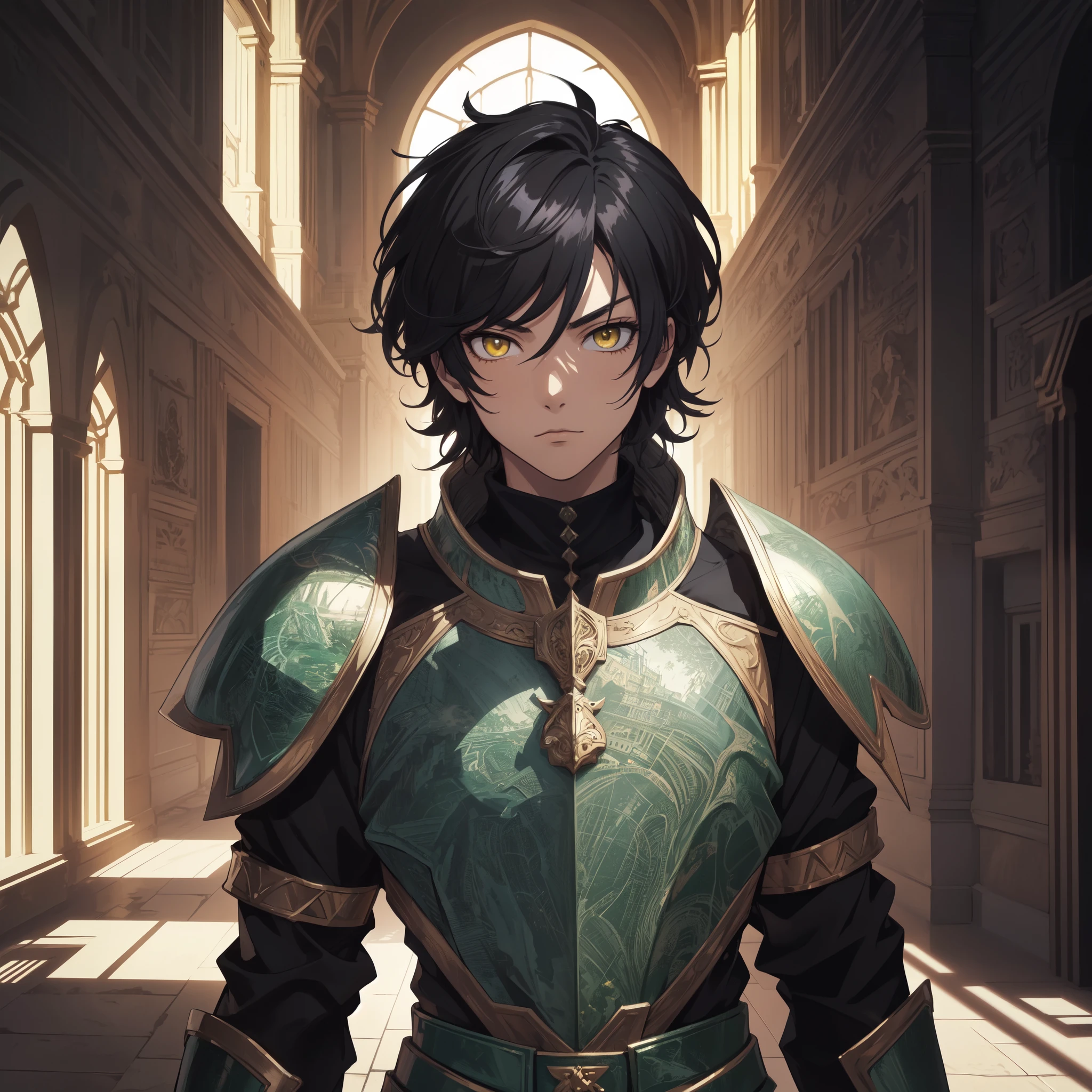 128K Ultra High Definition,
128K Ultra High Quality,
128K Ultra High Resolution,
Best Definition,
Best Quality,
Best Resolution,
Perfectly Detailed,
Perfectly Designed,
Extremely Detailed,
Extremely Designed,
Hyper Detailed,
Hyper Definition,
Hyper Quality,
Hyper Resolution,
Masterpiece,
(((Anime))),
Body Shot,
(((Boy))),
Handsome,
Muscular Body,
(((Black Short Hair))),
(((Yellow Eyes))),
(((Hyper Detailed & Perfectly Designed With Ultra High Quality Green Emerald Warlord Armor))),
(((Inside Of Medieval Royal Palace Background Scenery))),