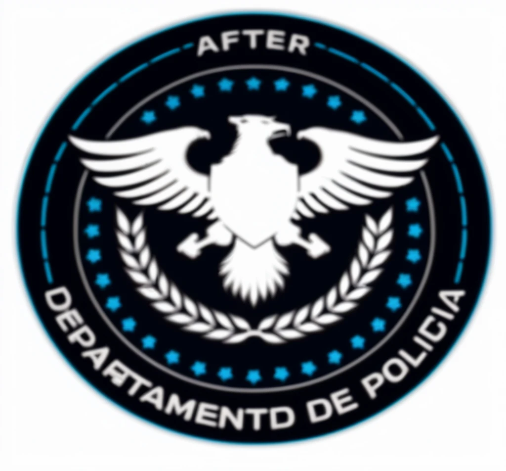 the logo of the department of police, police, policial, distintivo, restaurado, Policial, emblem, depois de um motim, Depois dos efeitos, alterar, logotipo do patch, Consequences, police state, corpo inteiro desgastado capa danificada, exploitable image, badge, inspired by Amélia Peláez, DOP, finalizado, police Policial, police Policials, police Policial hit, afinal
