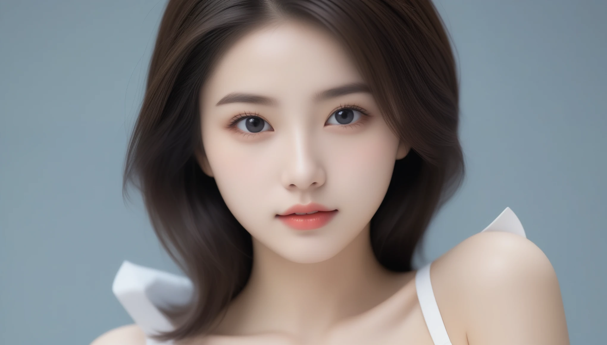 8K, Ultra-high resolution, highest quality, masterpiece, Surreal, photograph, 1 girl, (16 years old:1.3), pretty girl, Cute face, Beautiful eyes in every detail,masterpiece, ((Spread your thighs))、Sexy pose、See through 、Look at the audience、beauty,Long neck、Smile a little、Please close your mouth and laugh、(((Ideal body proportions))),A cup small breasts :2,、Portraiture:2、Perfect Anatomy、Vivid details、detailed、Surreal、Light and shadow,Strong light,Fashion magazine cover,Thin lips