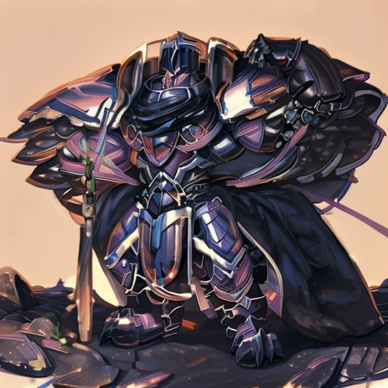 (masterpiece, best quality, detailed:1.2) detailed full body, a knight's mechanical armor, glowing wide and heavy armor, wears full body armor. massive muscles, huge pecs, chiseled abs, huge pectorals, exaggeratedly huge muscles. wearing a cloak. unusually developed muscular body big muscle, pecs, triceps, traps, waist narrow, unusually developed muscular body, Dark knight,
BlackKnight_fe, The claws are sharp,
Sharp teeth, gigantic muscles