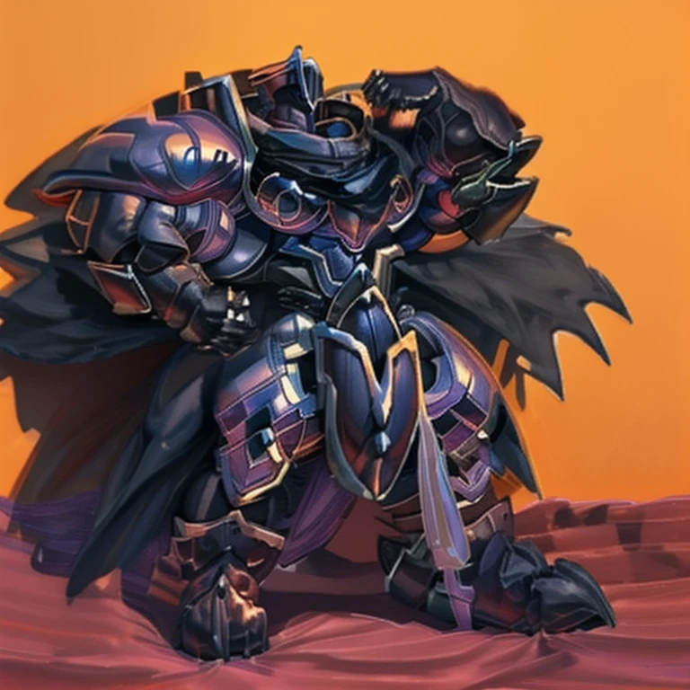 (masterpiece, best quality, detailed:1.2) detailed full body, a knight's mechanical armor, glowing wide and heavy armor, wears full body armor. massive muscles, huge pecs, chiseled abs, huge pectorals, exaggeratedly huge muscles. wearing a cloak. unusually developed muscular body big muscle, pecs, triceps, traps, waist narrow, unusually developed muscular body, Dark knight,
BlackKnight_fe, The claws are sharp,
Sharp teeth, gigantic muscles
