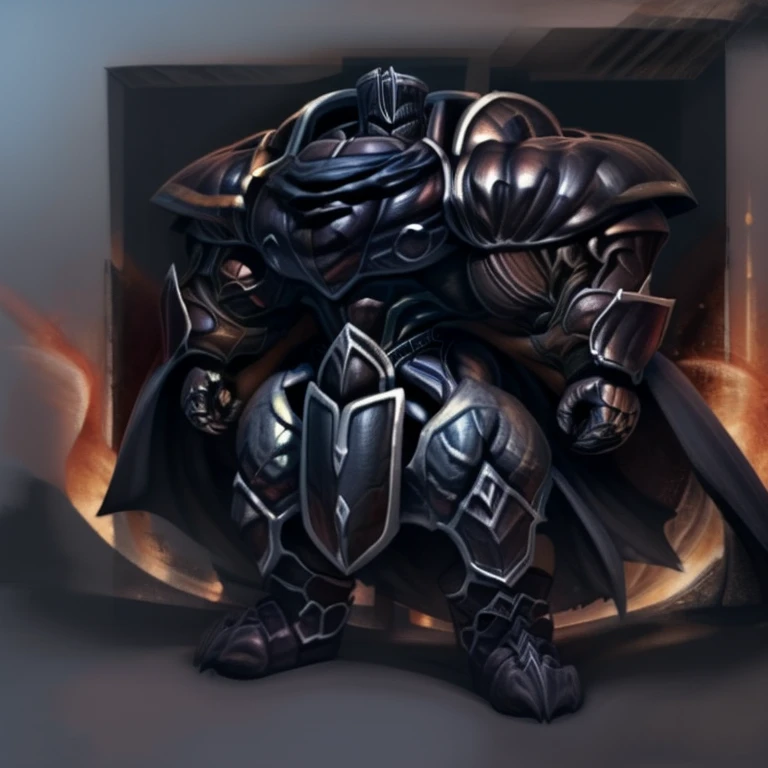 (masterpiece, best quality, detailed:1.2) detailed full body, a knight's mechanical armor, glowing wide and heavy armor, wears full body armor. massive muscles, huge pecs, chiseled abs, huge pectorals, exaggeratedly huge muscles. wearing a cloak. unusually developed muscular body big muscle, pecs, triceps, traps, waist narrow, unusually developed muscular body, Dark knight,
BlackKnight_fe, The claws are sharp,
Sharp teeth, gigantic muscles