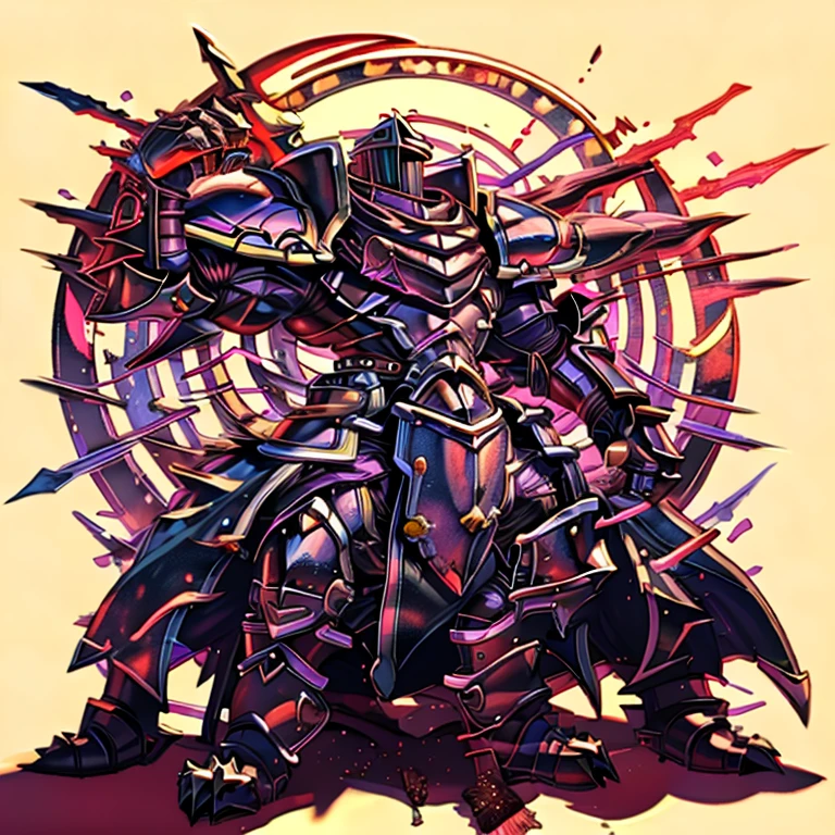 (masterpiece, best quality, detailed:1.2) (Pokémon) LUCARIO, detailed full body, a knight's mechanical armor, glowing wide and heavy armor, wears full body armor. massive muscles, huge pecs, chiseled abs, huge pectorals, exaggeratedly huge muscles. wearing a cloak. unusually developed muscular body big muscle, pecs, triceps, traps, waist narrow, unusually developed muscular body, Dark knight, BlackKnight_fe, The claws are sharp, Sharp teeth, He wears a black cloak on his back. sitting on the throne,