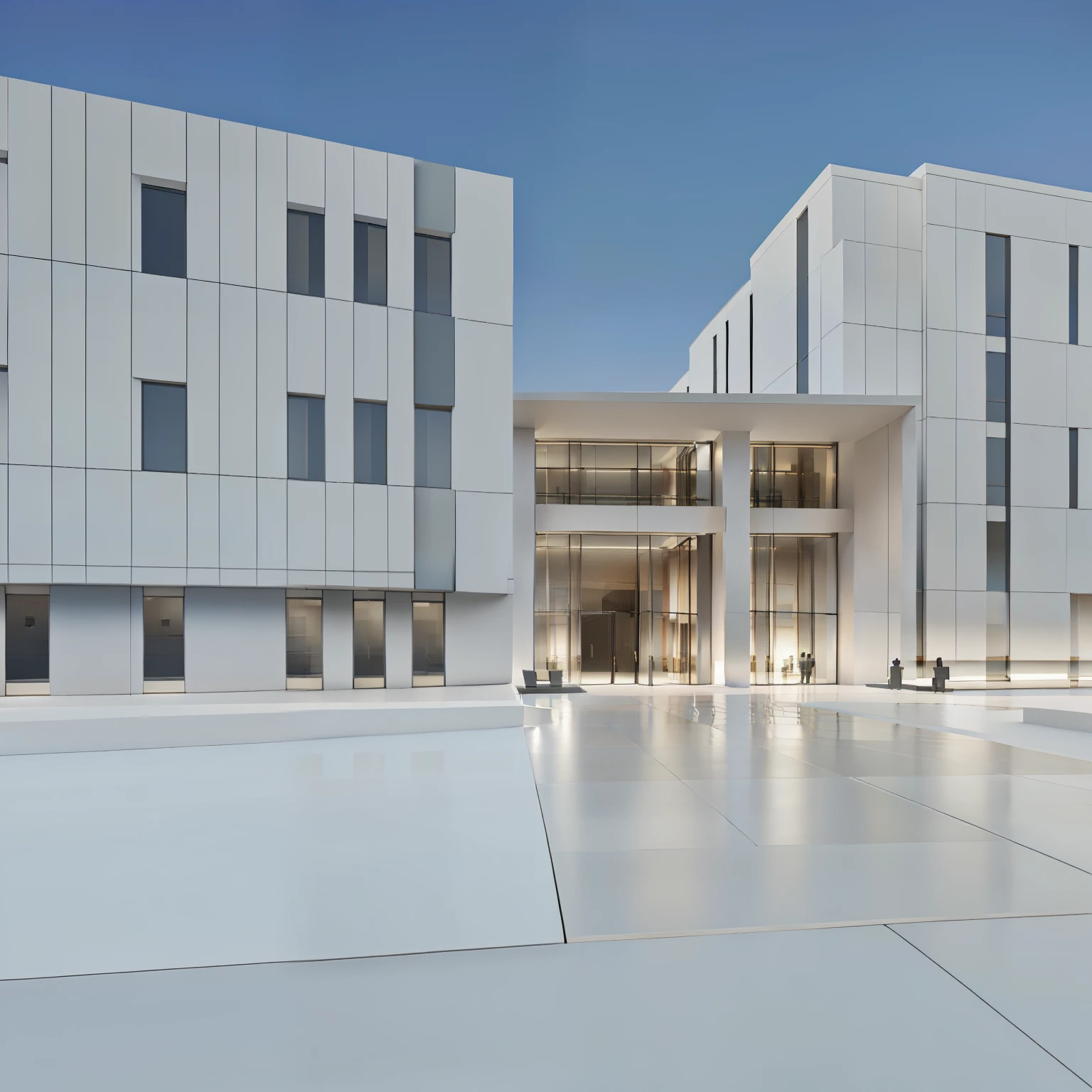 view of the building with windows, 3D финальный рендер, 3D финальный рендер, Building cladding, 3d Рендеринг, Architectural rendering, 3 d rendering, d Рендеринг, School building, Modern school, Modern, school entrance group, entrance with panoramic glazing, State-of-the-art materials, modern building design, architectural presentation, school exterior, exterior, school building, school exterior design, exterior school visualization