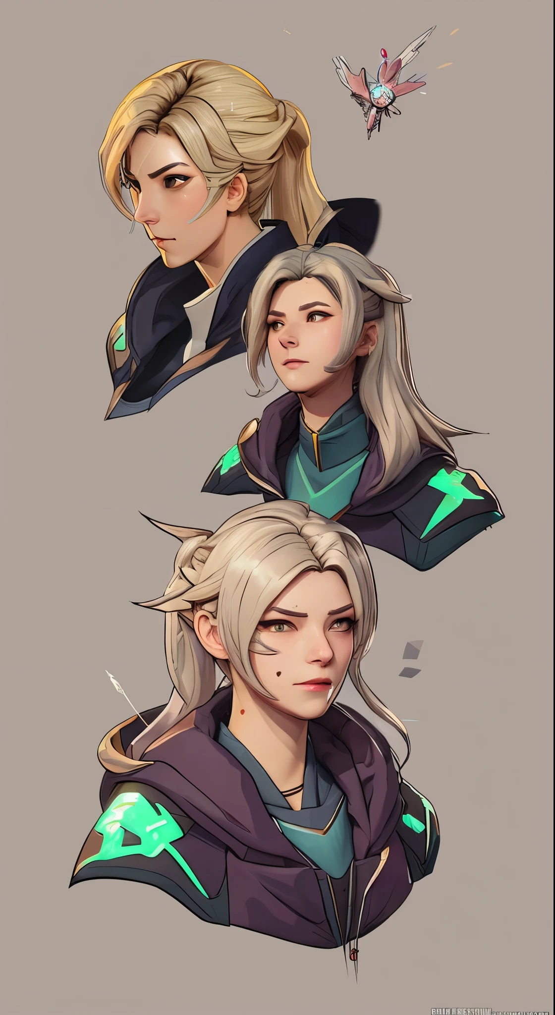 Mercy from Overwatch, character Portraiture, Portraiture, close, Concept Art, Intricate details, Very detailed, In Moebius style