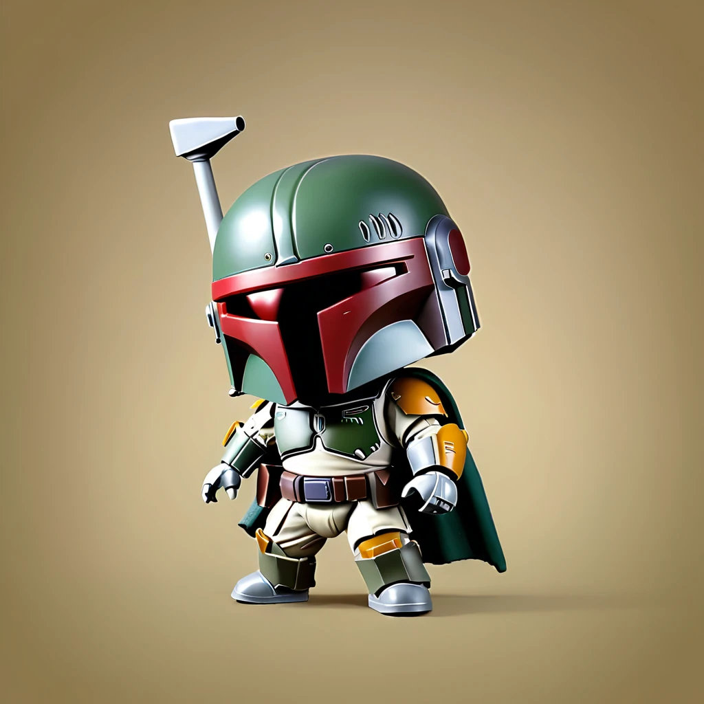 chibi, boba fett,
masterpiece, best quality, high quality,
(plain background:0.5),
