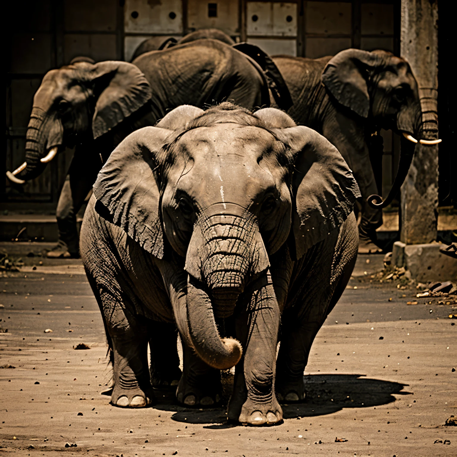 Make a picture of elephant mutant