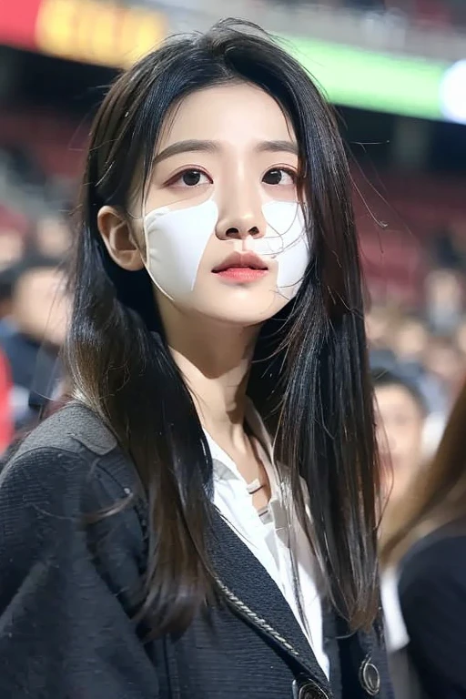 Yazhou,(best quality:1.2),ultra high definition,high quality,(actual, photoactual:1.4),1 girl,alone,long hair,black eyes,Upper body,(face_audience:1.2),looking at audience,