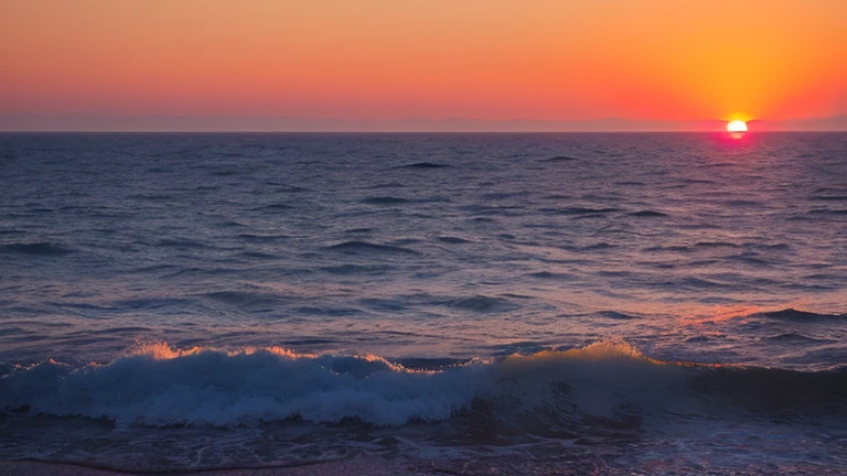 Sunrise over the horizon