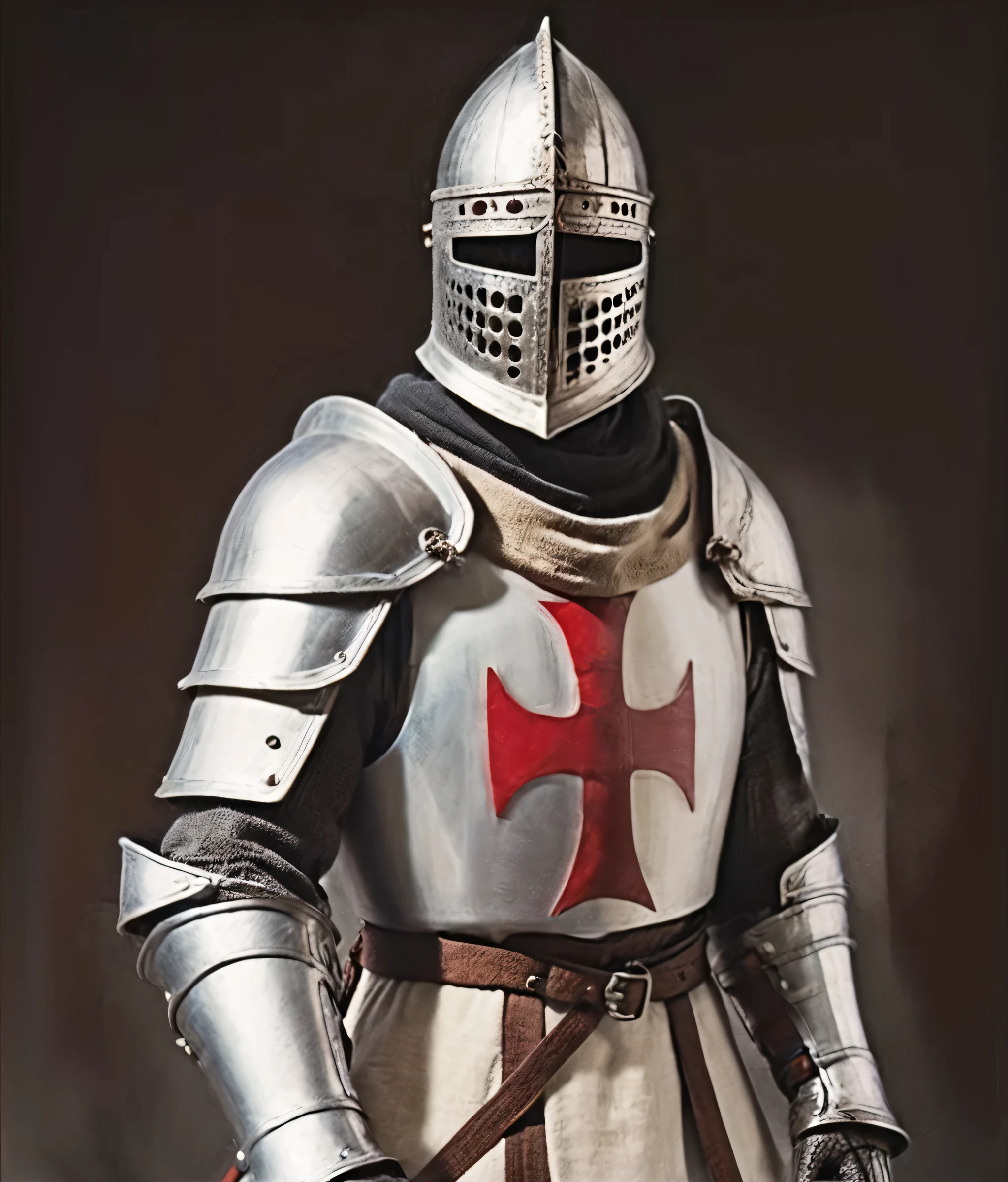 hd, templar knight, full templar armor, detailed helmet, full hd, vhs aesthetic background