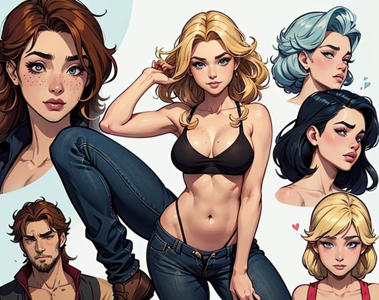 Character style illustration style Completely bare breasts showing a little fear Breast size Cartoon name: Isabella Cruz white background medium breasts freckled face Jennifer Connelly actress strong contours Physical description - long straight hair, tingidos de um marrom vibrante que contrasta com sua pele clara. - You reflect a mix of curiosity and determination. - Ela tem uma estatura alta, with a slender and agile figure, evidenciando sua agilidade e destreza. -fundo colorido Design de personagens de retrato, beautiful digital illustration, retrato de alta qualidade, Arte em quadrinhos, Corpo inteiro sensualizando ou pelada. folha de retorno. return sheet member clothes of the day hellish day expression of hatred and blood on the face Atompunk style female character Queen Fiona Anna of Arendelle with war marks Cartoon image of a woman .Ilustra??o estilo desenho animado, estilo de arte dos desenhos animados, estilo de arte dos desenhos animados, digital illustration style, estilo atompunk design de personagens altamente detalhado, arte digital detalhada coragem, Forest fan art, Design de personagens de retrato, beautiful digital illustration, retrato de alta qualidade, Arte em quadrinhos, mulher jovem cabelo com transas lindas . Queen Anna of ArendelleBeautiful lined eyes Medium large bust and wonderful sexy clothes. image expression of sexual desire from waist to head illustration Queen Anne of Arendelle atompunk style 35 year old woman, very long blonde hair down to the waist and half curly with bangs, seios pequenos, olhos grandes com um brilho apaixonado, olhos verdes mel, Um lindo sorriso, vestindo uma camiseta preta longa com um terno feminino verde e jeans, in a serious and sweet comic-style pose, alta qualidade