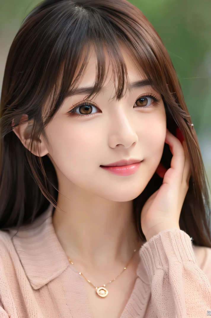 (((8k,Attention to detail,Attention to detail、highest quality,masterpiece,Attention to detail,alone))),RAW Photos & Realistic atmosphere,Beautiful dark eyes,Mouth Details,Glossy Lips,Thin eyebrows,beautiful Eyes、Soft white skin that shines in every detail、Her deep black eyes are very beautiful,Lip details、Very beautiful face,Very beautiful face、Lively Faces,beautiful, Glowing Lips,beautiful Eyebrows,Infinite Reality, Realistic Young Gravure Idol,Very cute woman , Young Gravure Idol, Young Gravure Idol, とても美しくてかわいいbeautiful 21 year old beauty,Incredibly beautiful and elegant,beautiful 21 year old beauty,Natural soft light,(Shiny Hair,,beautiful and kind eyes:1.5),A kind smile,Shapely ,Medium Long Hair,Tying up hair,beautiful posture,No makeup,Watching the Future,Red Shirt,