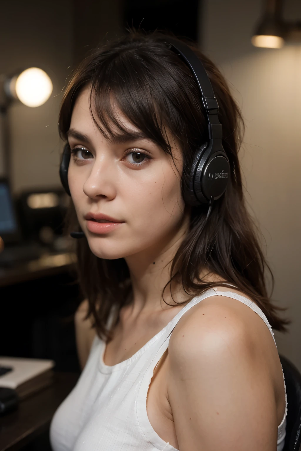 headset with 360-degree camera and voice control integrated with commands written in Braille

