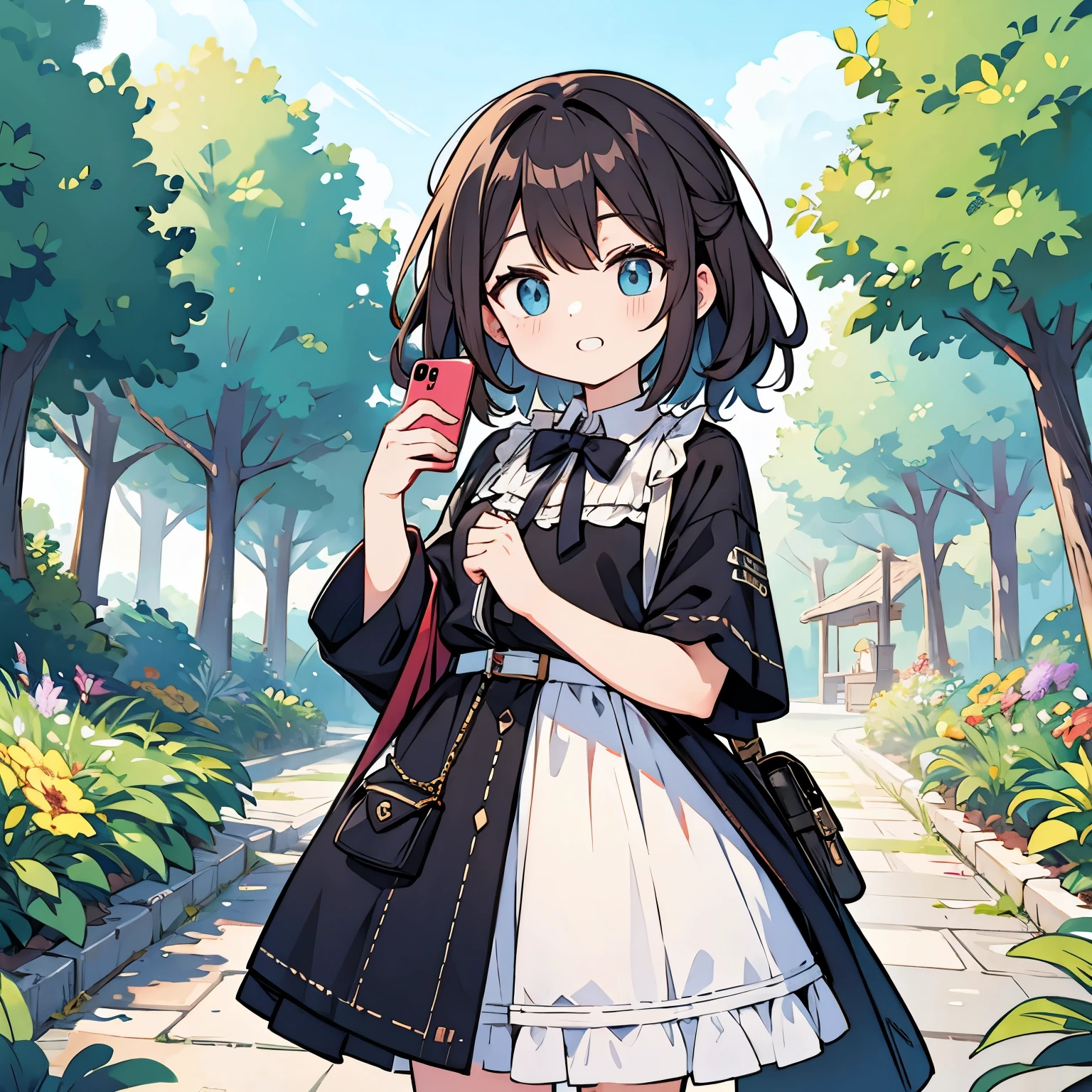 Hand holding smartphone