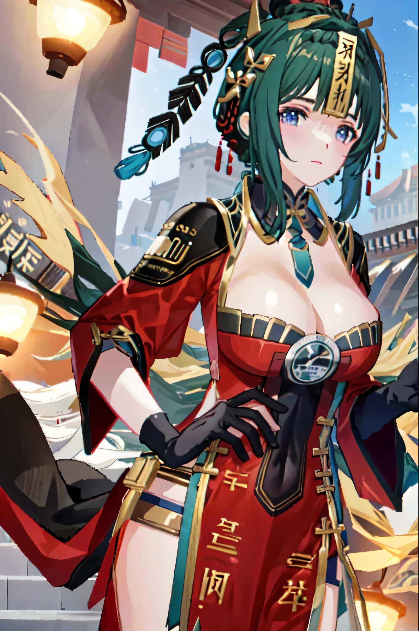 masterpiece, best quality BREAK solo, jianlingguimeng, china dress,