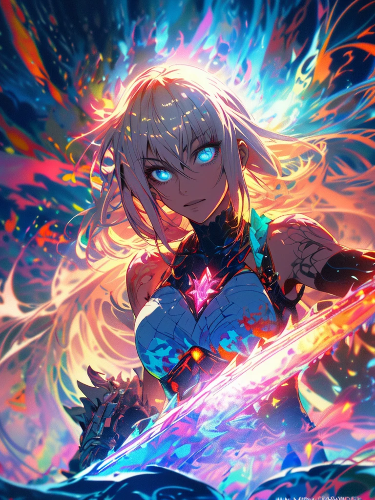 gwenpool, ((assassin style)),((Doragon)),water world,Colosseum,saibe,tattoo,no clothes,Savage,small bust,robot hand,Shoulder-length messy hair, no clothes,Detailed beautiful face,Delicate and beautiful eyes,shield,happy, mail, Super fine skin,Beautiful slim style anime girl, Super detailed painting, Luminism, Concept art by Carne Griffiths and Wadim Kashin, 4K resolution, Fractal isometric detail bioluminescence , 3D rendering, octane rendering, complexly detailed , ish, Trending isometric center hyperrealistic cover photo awesome full color on artstation, Hand Painted , Gritty, Realistic Mucha , complex, Hit definition , ish,rough sketch, Thick lines, on the paper, (saiber punk:1.4), frills,lace,frills,lace,frills,lace
BREAK
((Cool oversized chainsaw in hand)), ((Super large cool weapon machine)),open stance, Action pose,
White background,simple background,Wide-angle lens