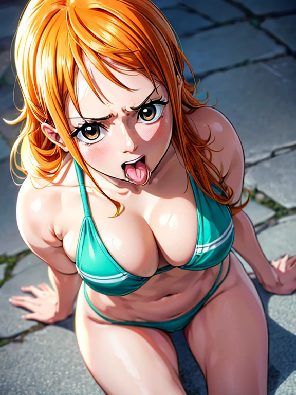 score_9, score_8_up, score_7_up, source_anime, anime_style, 2d, nami, one piece nami, 1girl, solo, large breasts, ponytail, cowboyshot, blush, open mouth, big mouth, tongue, tongue out, close up, saliva, uvula, uvula, mouth focus, excessive saliva, , looking down, nude, long tongue, large tongue, room, indoors, highres, , selfie, armpits, sweaty armpits, nipples, long hair,
