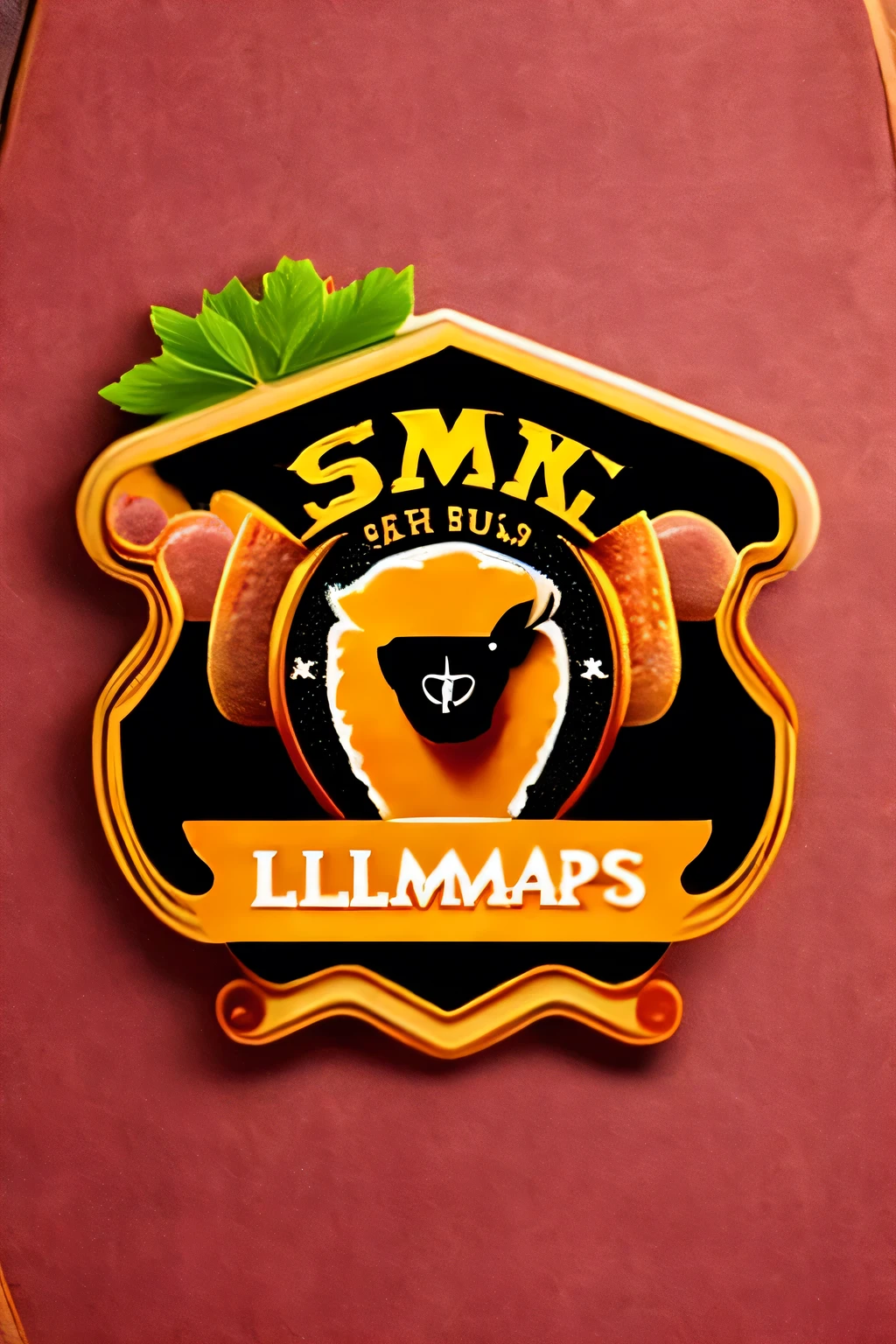 salchichas en su empaque, que lleve una llama como logo.