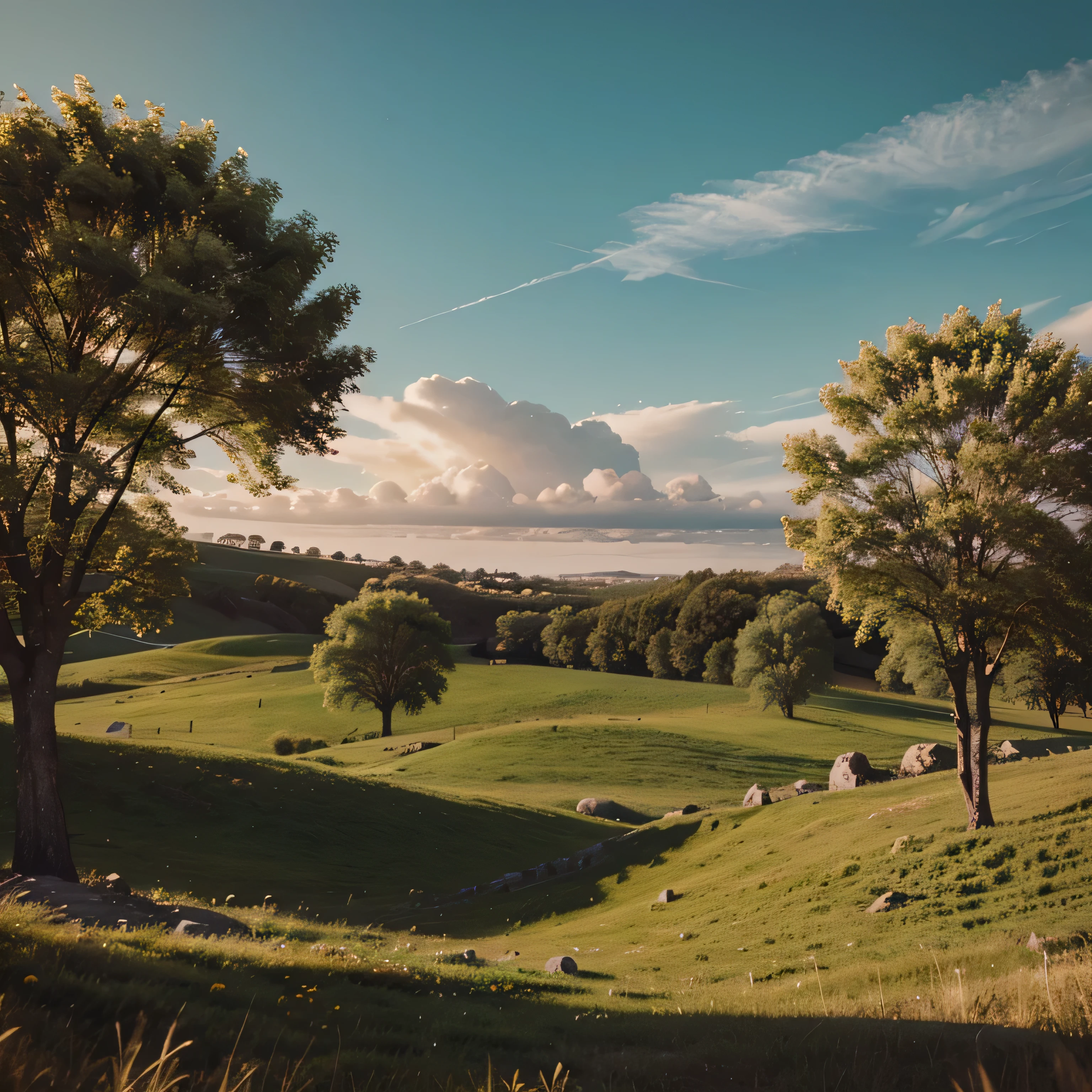 Landscape animation, simples