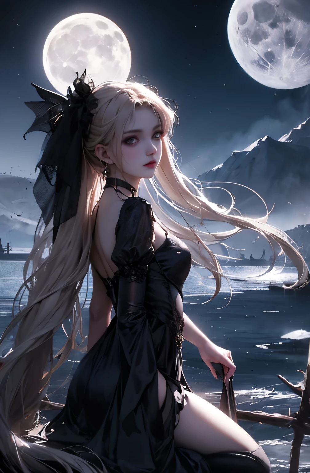 Moonkissed siren, gothic