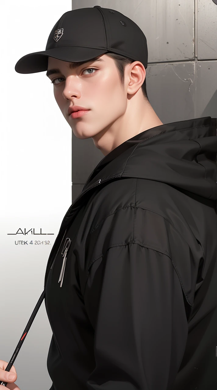 (best quality,4k,8k,highres,masterpiece:1.2),ultra-detailed,realistic,professional,(portraits,concept artists),vivid colors,sharp focus,HDR,studio lighting,(black hair:1.1),(black eyes:1.1), a man, muscualr,strong body,trained, ((wearing half sleeve black jacket)),