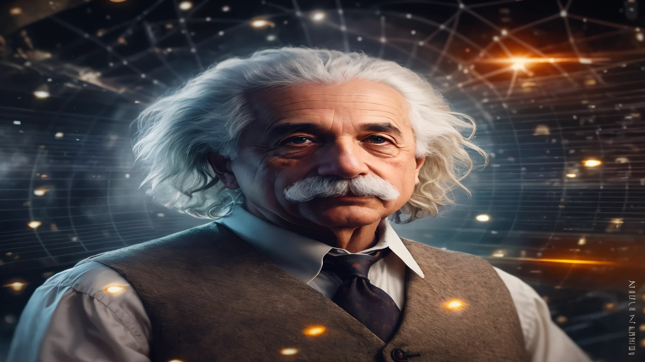 imagem arafed de um homem com barba e gravata, Retrato de Einstein, Retrato de Albert Einstein, Albert Einstein, Dirigido por: Adam Marczyński, retrato vfx altamente detalhado de, Einstein, foto de retrato, Dirigido por: Dara louca, Retrato VFX altamente detalhado, O Criador do Universo, Dirigido por: E Motion Desk, Dirigido por: Andrew Wroblewski