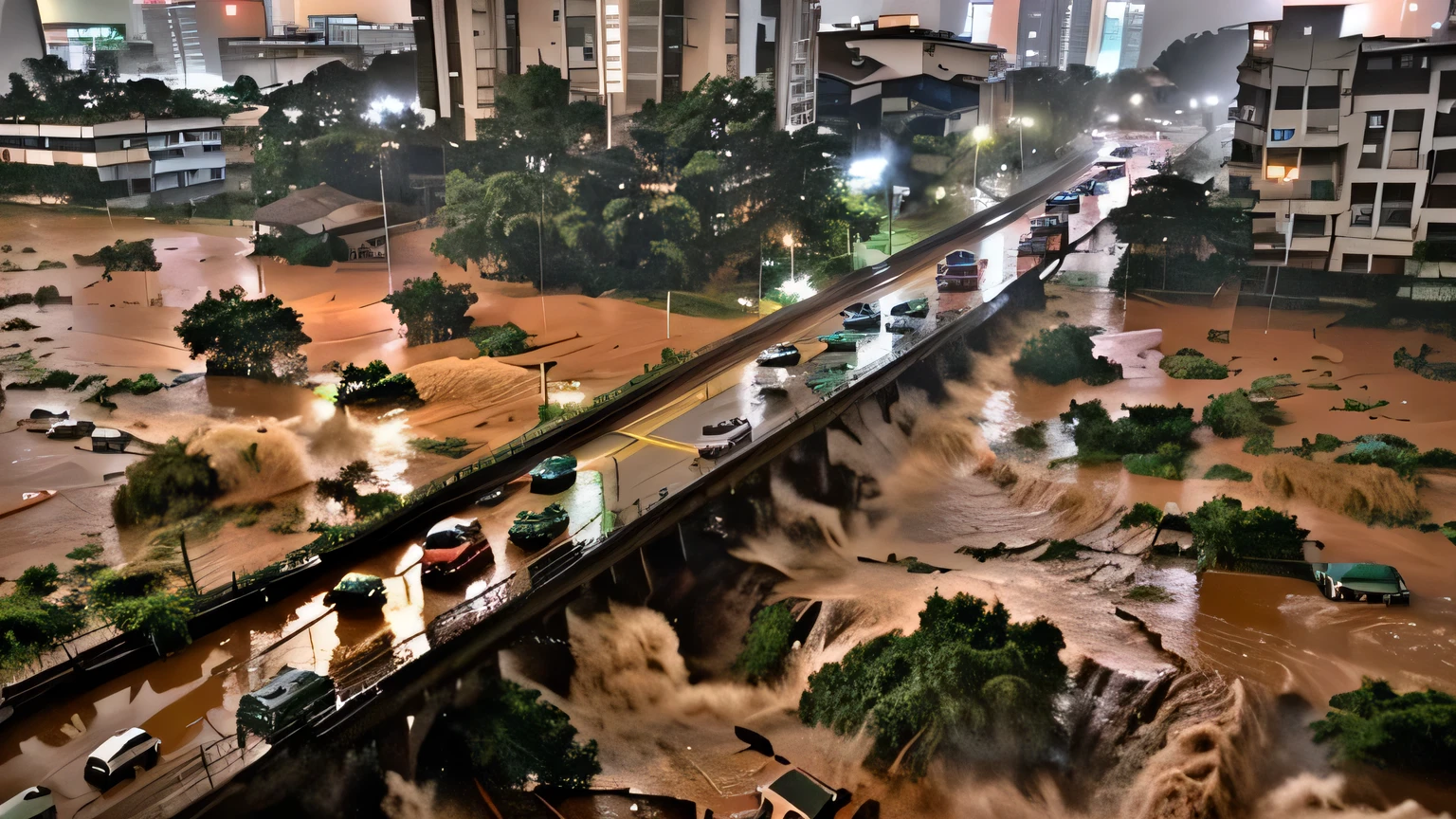 Intense storm causes flash floods in Kajang.