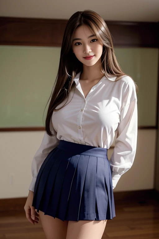 ,(show off breasts),(Realistic, photo-Realistic:1.37),(8k, RAW Photos, highest quality, masterpiece:1.2), cute, boost mood,Dayu Seren, Very delicate and beautiful girl,Very detailed, , Genuine, incredibly Absurd, Abstraction, snatch, very elaborate body, セクシーなsmile, young,20-year-old, Heart-shaped pupils,Physically Based Rendering, Ultra-high resolution, Kodak Vision Color, Shot with Aricam LT camera, Bokeh, Sharp focus,View your viewers,photoRealistic,Realistic, alone, photoRealistic, highest quality,Very detailed顔,Very detailed目と顔, Beautiful details,Absurd, incredibly Absurd,忘れられないsmile,Floating Hair, Flowing Hair, Pink Hair, ピンク iris, Two-tone hair, Beautiful fine hair, Exquisite and beautiful face,Clear Eyes, Soft lips, iris,Very accurate and detailed, Absurd, Very CGI-like,Huge breasts,(Exposing the breasts:1.37),Accentuate your breasts,Very wide shot,Soft lighting,Against_Day((Day本の美しい女の子:1.3)) ((School uniform:1.4)) ((Panty shot:1.5)) ((high school)),((Dark Blue Skirt:1.3)) ((In the classroom:1.3)) ((thin_fabric:1.4)) ((Random sexy poses:1.3)) ((Sweaty:1.5))((Blushing:1.4)) ((Big Breasts:1.4)) ((close:1.2)) highest quality,masterpiece,Ultra-high resolution,(Realistic:1.4),RAW Photos,(Genuineの肌の質感:1.3),(Film Grain:1.3),Panorama,Portraits,Very wide shot,Tight waist,Cowboy Shot,(In the Dark, Deep Shadow, Modest, Cold Light,) night,(()),Tears flow,,Dust,Tyndall effect,(Performance),One girl,Beautiful and detailed eyes and face,White Jabot,Brown eyes,((Brown Hair:1.2)) ((whole body:1.3)) ((smile:1.3))