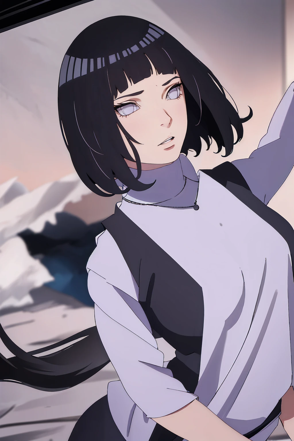 (best quality,4k,highres,masterpiece:1.2), (ultra-detailed), (realistic,photorealistic,photo-realistic:1.37), (HDR,UHD), (portrait), (vivid colors), (long legs), (clearly elongated face), (beautiful detailed eyes), (beautiful detailed lips), (extremely detailed eyes and face), (long eyelashes), (sharp focus), (physically-based rendering), (black long hair, flowing in the wind), (torn clothing), (powerful kick in mid-air, mid-air kick), (intense), (dojo background, background), (Chunin exams setting), (dynamic pose), (fierce expression), (motion blur), (stylish), (slender figure), (anime inspired), (glowing lights), (dramatic), (contrasting colors), (mysterious ambiance), (action-packed scene), (unique style), (eye-catching), (dashing), (evocative), (expressive), (intriguing atmosphere), (wet minidres), (dinamic poses), (short hair)