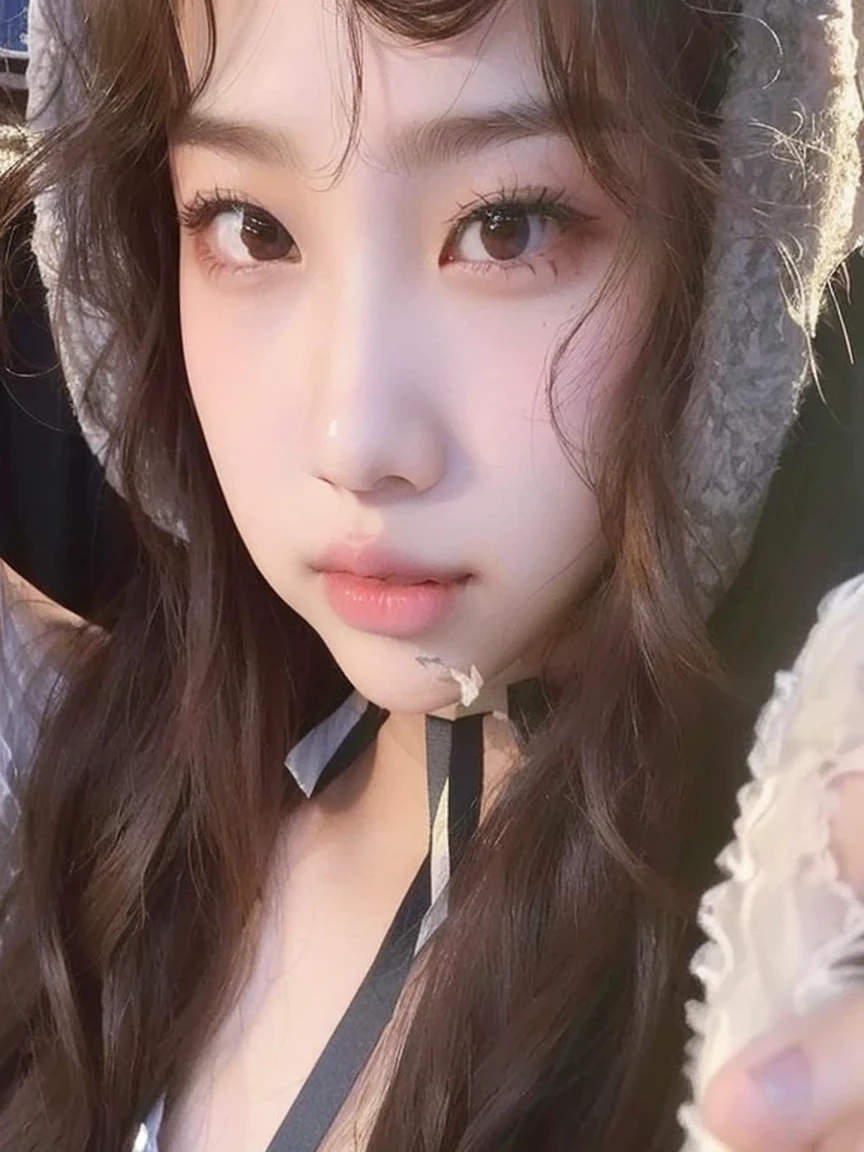 there is a young girl wearing a hat and holding a teddy bear, lalisa manobal, Sun Yunjoo, jennie blackpink, adorable and pale korean face, bae suzy, Ele concorda, Jinyoung Shin, tzuyu de duas vezes, Lalisa Manoban do Blackpink, estacionar a partir de-min, com cara fofa - linda, young lovely korean face, nayeon TWICE