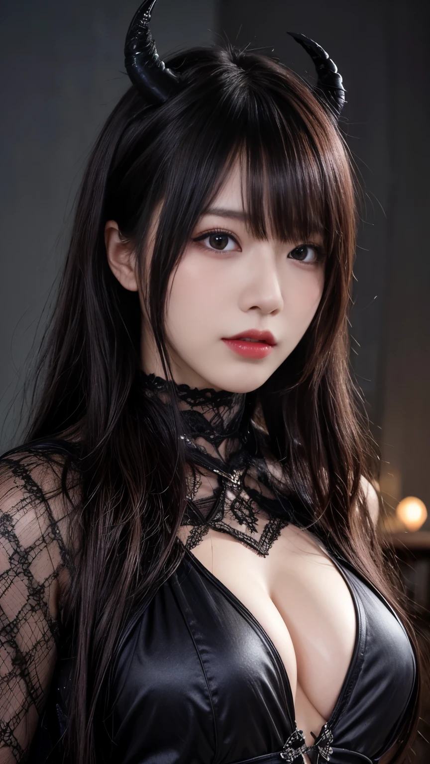 background（Black Night Sky，Big Moon），Close-up of a woman，Wearing a white shirt、Purple Hair，Very long hair，very thick braids，Purple eyes，big ， realistic girl rendering, 8k artistic german bokeh, Enchanting girl, Realistic girl, Gurwitz, Gurwitz-style artwork, Girl Roleplay, Realistic 3D style, cgstation Popular Topics,, 8K Portrait Rendering,（truth，truth：1.4），Wear pink pajamas，巨big ，Sparkling eyes，Purple eyes、(highest quality,4K,8k,High resolution,masterpiece:1.2),Very detailed,(Realistic,photoRealistic,photo-Realistic:1.37),Mythical monster,Beast-like creature,Muscular,Six big legs,Stand like a gorilla,Red fur covering the body,two big horns,Drill teeth,Sharp Claws,Huge shape,Burning Fire Magic,Energy aura,A menacing presence,Glowing Eyes,Intimidating posture,Dark Environment,Smoke-filled air,Ominous Shadow,Majestic and fierce,Explosive power,Vibrant colors,bold,Horror art style,moving composition,Dramatic lighting,rib layer,large sharp teeth,Sharp Edges,Very detailedスケール,Burning Crack,Burning Flames,Furious expression,Burning with anger,Surrounded by sparks and embers