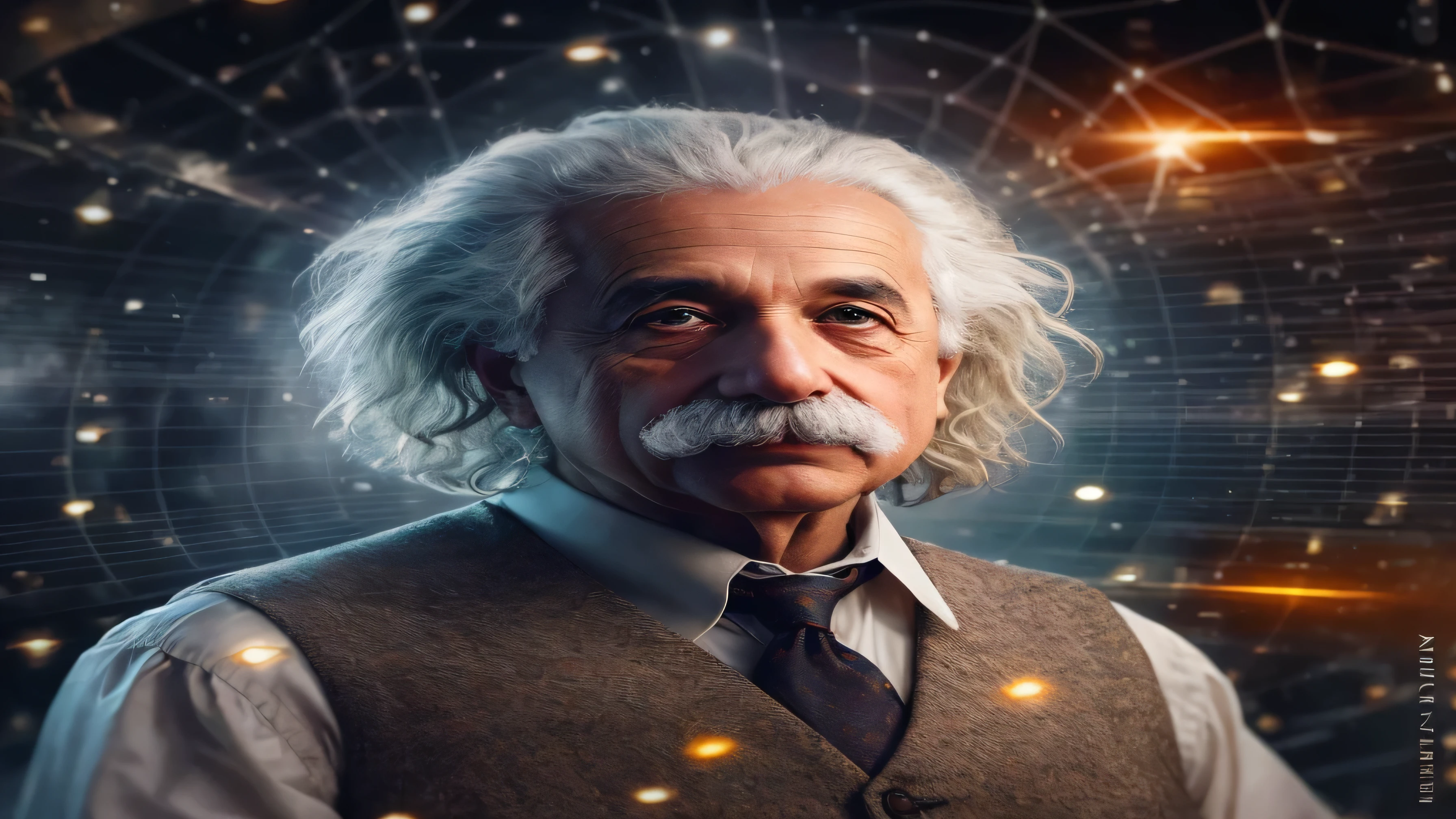 imagem arafed de um homem com barba e gravata, Retrato de Einstein, Retrato de Albert Einstein, Albert Einstein, Dirigido por: Adam Marczyński, retrato vfx altamente detalhado de, Einstein, foto de retrato, Dirigido por: Dara louca, Retrato VFX altamente detalhado, O Criador do Universo, Dirigido por: E Motion Desk, Dirigido por: Andrew Wroblewski