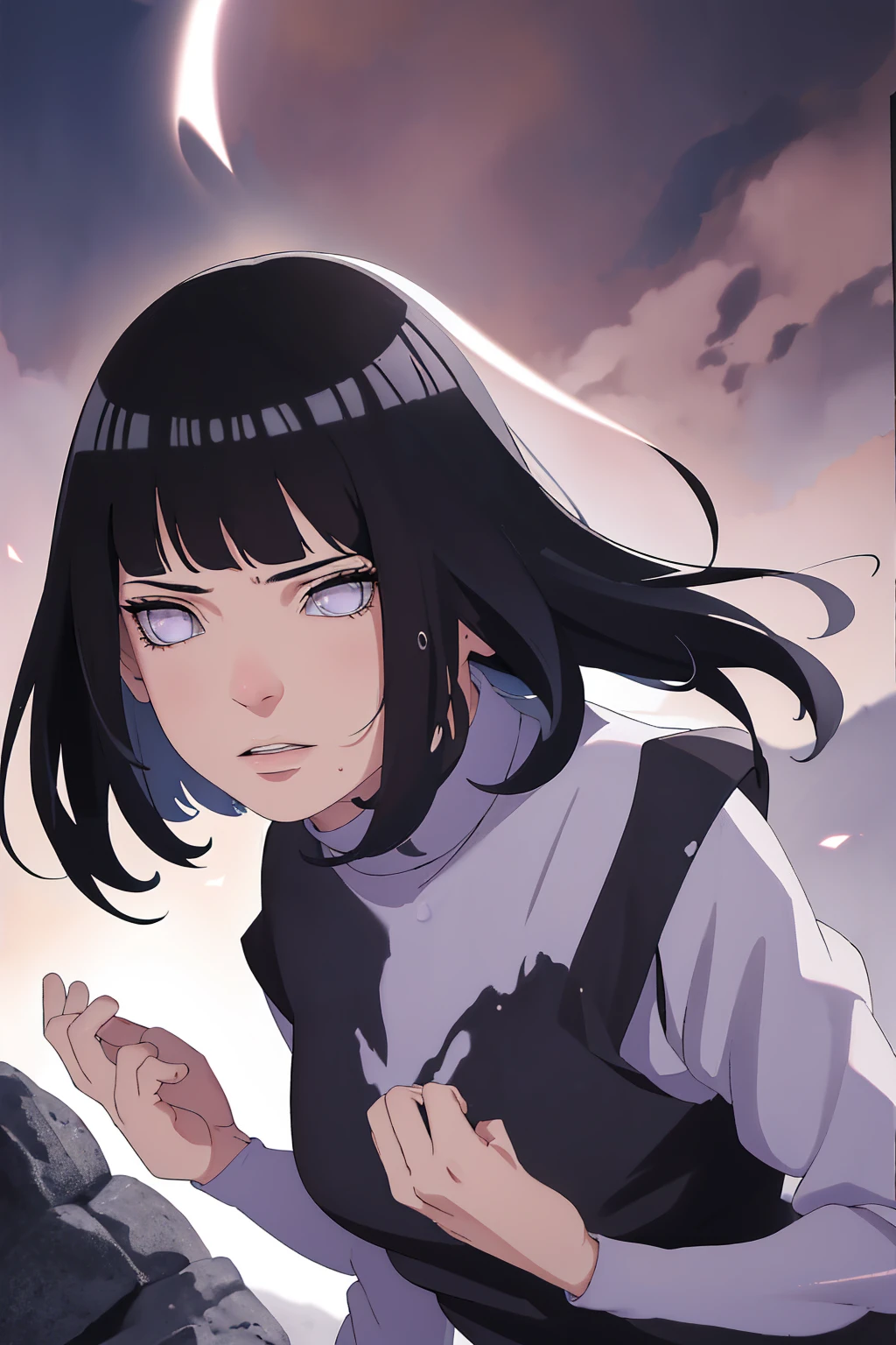 (best quality,4k,highres,masterpiece:1.2), (ultra-detailed), (realistic,photorealistic,photo-realistic:1.37), (HDR,UHD), (portrait), (vivid colors), (long legs), (clearly elongated face), (beautiful detailed eyes), (beautiful detailed lips), (extremely detailed eyes and face), (long eyelashes), (sharp focus), (physically-based rendering), (black long hair, flowing in the wind), (torn clothing), (powerful kick in mid-air, mid-air kick), (intense), (dojo background, background), (Chunin exams setting), (dynamic pose), (fierce expression), (motion blur), (stylish), (slender figure), (anime inspired), (glowing lights), (dramatic), (contrasting colors), (mysterious ambiance), (action-packed scene), (unique style), (eye-catching), (dashing), (evocative), (expressive), (intriguing atmosphere), (wet minidres), (dinamic poses), (short hair)