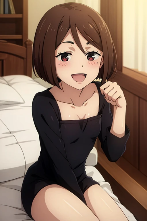 ((highest quality)), ((masterpiece)), (be familiar with), Perfect Face, indoor, Bedroom, Watching the audience,
One woman, Ieiri Glass,
Open Mouth, Ecstatic expression, blush, smile,
Small breasts, Flat Chest, Young Girl, , , Girl,
Short Hair, short hair,
Leg spread,