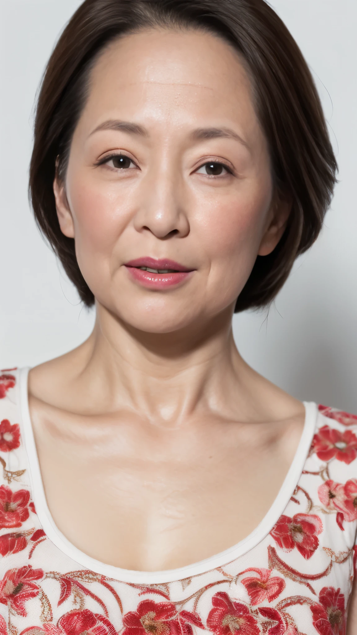 (Mid-range close-up:1.3), (Realistic:1.3), (RAW Photos), (alone), Sharp focus, In detail, high quality, High resolution,Remove Background, gravure, From the chest up, Red lips, Old face, early summer clothes, 最high quality, Very detailed, Realistic, Very detailed肌, Perfect human body depiction, Alluring, (1 Japanese Mature), (alone), 120 years old, Late Elderly, Old woman, Flashy makeup, Large Breasts, Mature female politician, Glamour, Whitening skin, Chromo White Skin, View your viewers,