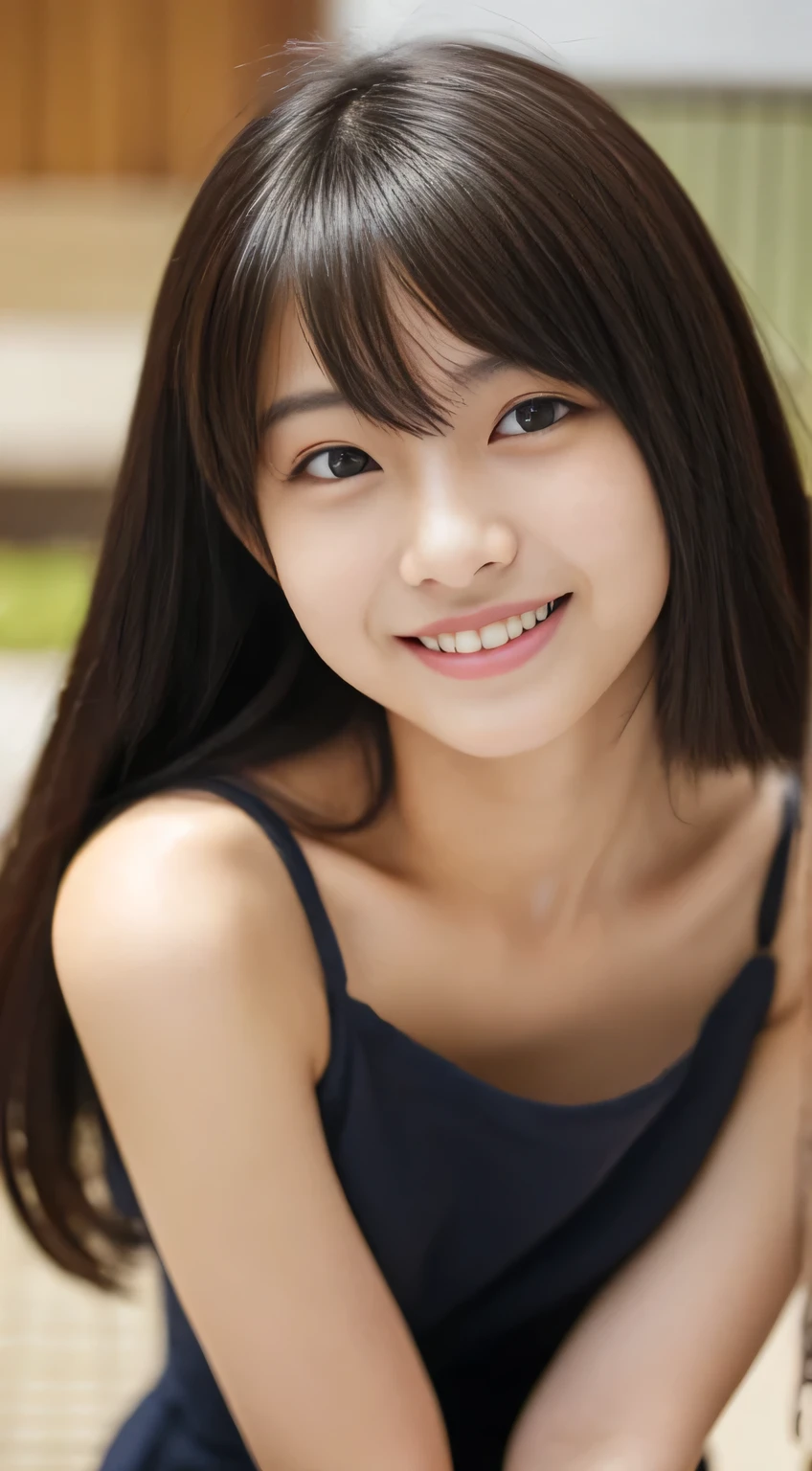 masterpiece,best quality,(Japanese ),((Beautiful girl)),indoor,(perfect body beauty:1.2),(shy smile),beautiful teeth,