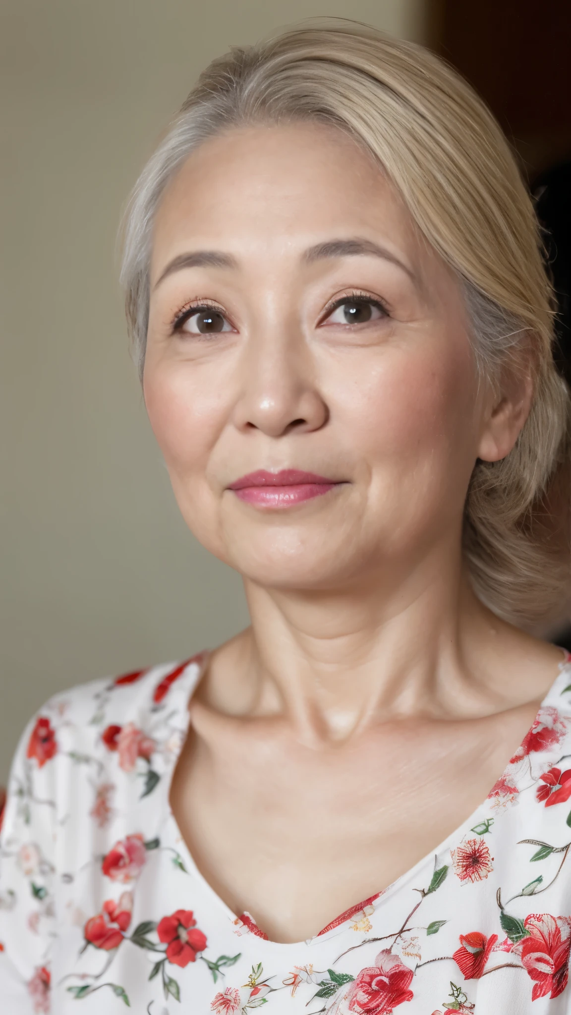(Mid-range close-up:1.3), (Realistic:1.3), (RAW Photos), (alone), Sharp focus, In detail, high quality, High resolution,Remove Background, gravure, From the chest up, Red lips, Old face, early summer clothes, 最high quality, Very detailed, Realistic, Very detailed肌, Perfect human body depiction, Alluring, (1 Japanese Mature), (alone), 120 years old, Late Elderly, Old woman, Flashy makeup, Large Breasts, Mature female politician, Glamour, Whitening skin, Chromo White Skin, View your viewers,