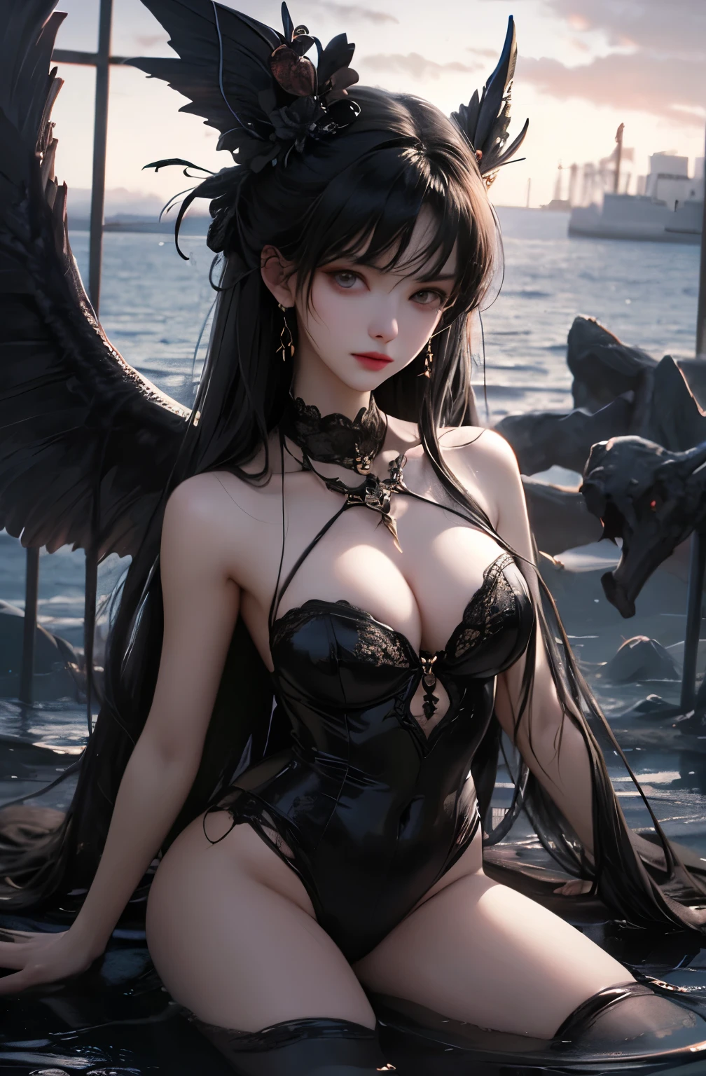 queen of darkness , Erotic beauty , siren