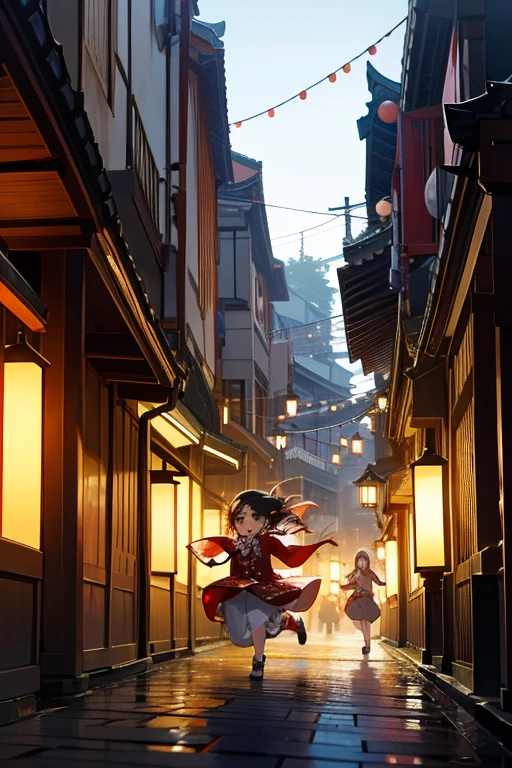 Many beautiful maikos are being chased by foreign tourists in Gion, Kyoto.