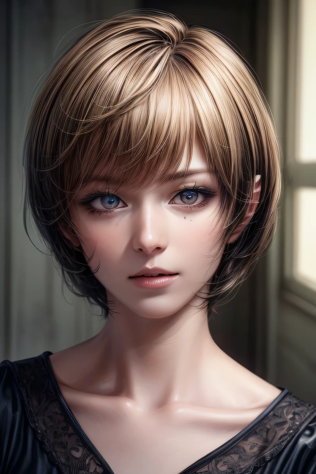 (NSFW:-1), (masterpiece:1.3), (8k, photorealistic, RAW photo, best quality: 1.4), 
(1boy), beautiful face, (realistic face), 
beautiful hairstyle, (short hair:1.5),
realistic eyes, beautiful detailed eyes, 
(realistic skin), beautiful skin, 
(blouse), 
absurdres, attractive, 
ultra high res, ultra realistic, highly detailed, 
golden ratio, hiranoaya, 