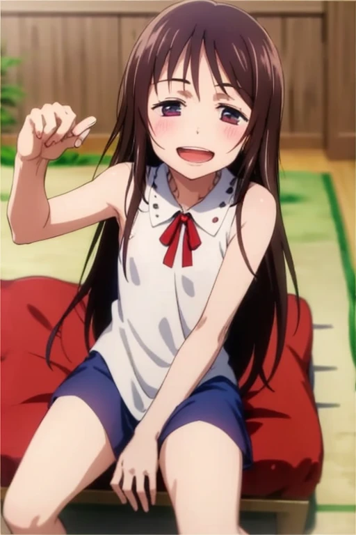 ((highest quality)), ((masterpiece)), (be familiar with), Perfect Face, indoor, Bedroom, Watching the audience,
One woman, Origami,
Open Mouth, Ecstatic expression, blush, smile,
Small breasts, Flat Chest, Young Girl, , , Girl,
Long Hair, Long Hair,
Leg spread,