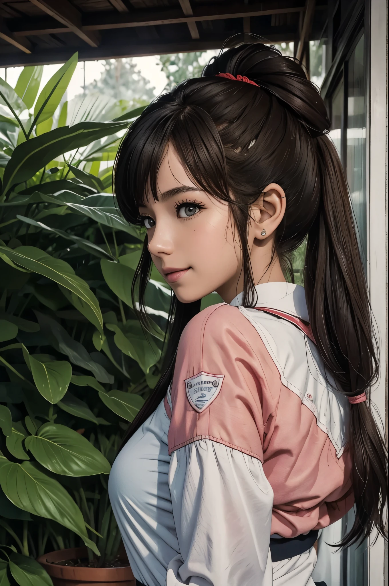 Akizuki Airi. oni chichi, obra de arte, melhor qualidade, super detalhado, illustration, cor lisa, profundidade de campo, , , 1 garota, jovem, anime, indo para casa, Comprimento total, loiro, twintails, Olhando para o visualizador, minissaia plissada vermelha, Wet white button-down shirt, uniforme escolar, serafuku, Gravata Azul, no bra, Meias pretas, mochila pequena, Textura de couro detalhada, textura detalhada do tecido, lindo rosto detalhado, seios grandes, olhos azuis, cansado, sorriso leve, calcinha rosa a mostra, big ass, corpo inteiro, thick fit body