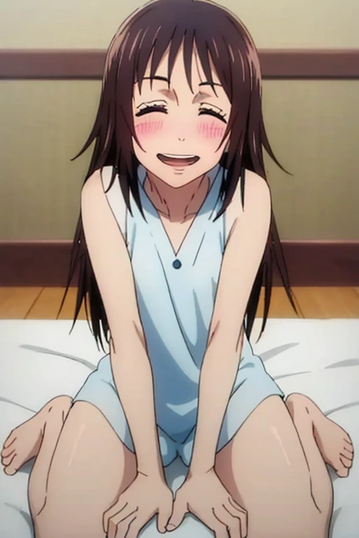 ((highest quality)), ((masterpiece)), (be familiar with), Perfect Face, indoor, Bedroom, Watching the audience,
One woman, Origami,
Open Mouth, Ecstatic expression, blush, smile,
Small breasts, Flat Chest, Young Girl, , , Girl,
Long Hair, Long Hair,
Leg spread,