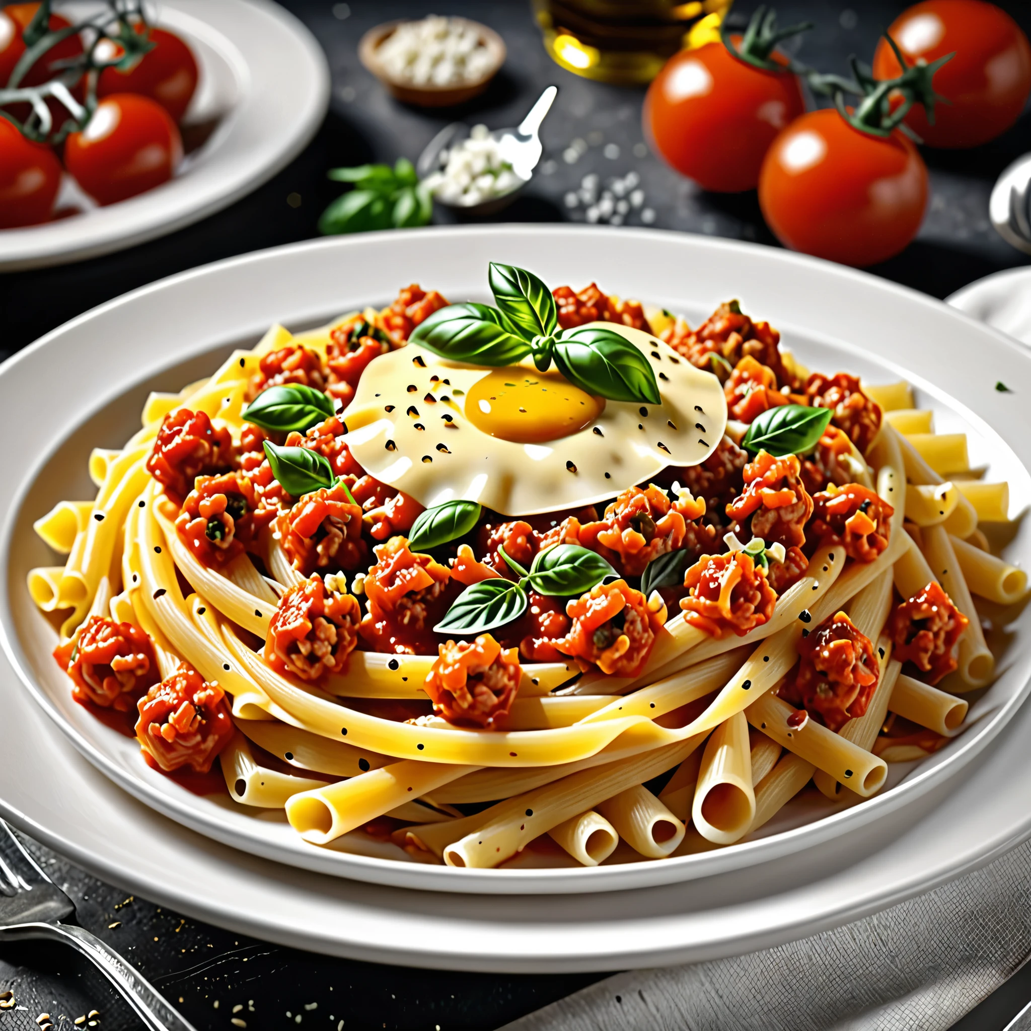 (best quality,ultra-detailed,highres:1.2),realistic,Bowl,lascagna,pasta,cheese,delicious,appetizing,tasty,Italian cuisine,tomato sauce,white ceramic plates,fork,table,meal,tempting aroma,tasty filling,layered,oven-baked,rich flavors,hearty dish,comfort food,abundance,well-prepared,meticulously crafted,close-up shot,crispy topping,melting cheese,cooked to perfection,Sicilian style,traditional recipe,satisfying portion,mouth-watering,dinner,gastronomic delight,culinary pleasure,feast for the senses,colorful presentation,scrumptious,drop shadow, anaglyph, stereogram, tachi-e, 8k, super detail, ccurate, best quality, UHD, masterpiece, anatomically correct, textured skin, highres, award winning, 8k
